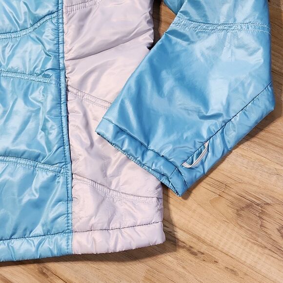 🔸️Lands End Turquoise Lightweight Puffer Jacket Small - Picture 7 of 12